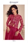Sargam By Gulkayra Real Chinon Surat Indo Western Lehenga Wholesale Market